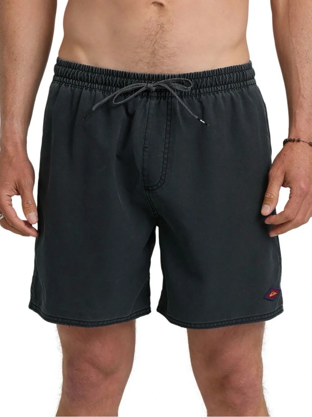 NWT Quicksilver Boys Black Swim Trunks Size M 10/12